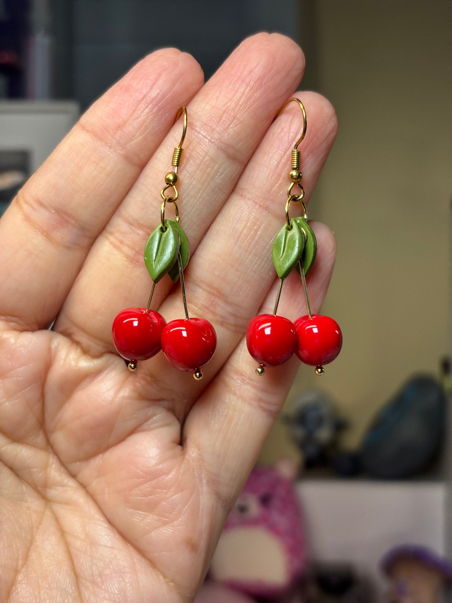 Cherry earrings