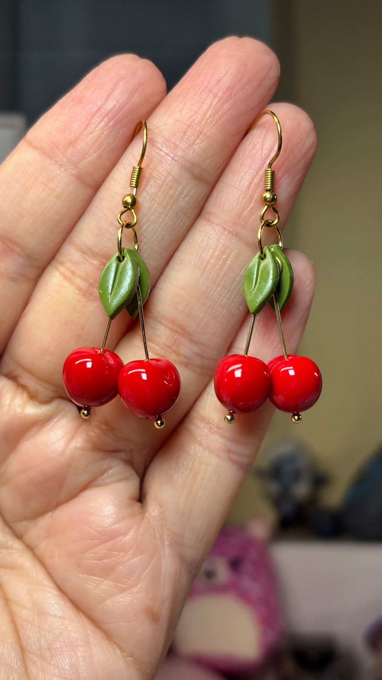 Cherry earrings