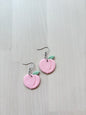 Peach Earrings – Handmade Polymer Clay Jewelry, Cute Fruit Earrings, Stainless Steel Hooks, Minimalist St