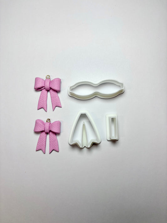 Bow polymer clay cutter set de 3