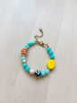 Colorful Beaded Bracelet – Glass, Pearl & Stone Bracelet, Gold Stainless Steel Statement Jewelry