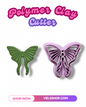 Moth Embossed Polymer Clay cutter 1.38 Pulgadas