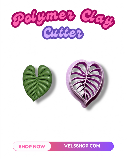 Philodendron Leaf Polymer clay cutter