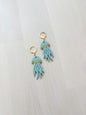 Jellyfish Earrings – Ocean Inspired Polymer Clay Jewelry, Handmade Gold Dangle Earrings