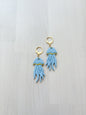 Jellyfish Earrings – Ocean Inspired Polymer Clay Jewelry, Handmade Gold Dangle Earrings