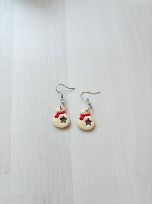 Animal Crossing Inspired Star Pouch Earrings – Handmade Polymer Clay Cute Dangle Earrings