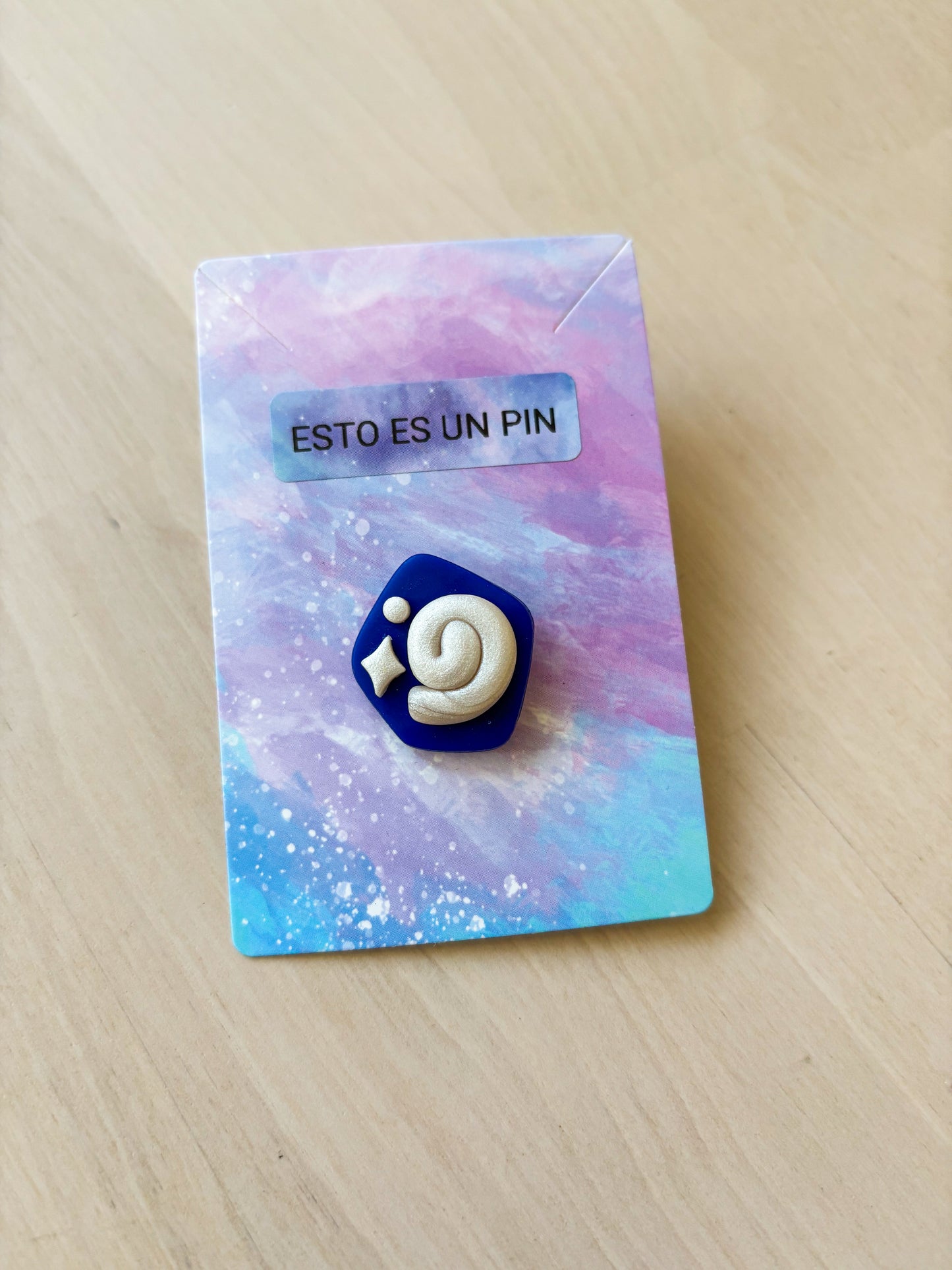 Inspired Fossil Pin – Handmade Polymer Clay Gamer Brooch