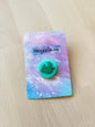 Leaf Pin – Handmade Polymer Clay Gamer Brooch