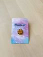 Chocolate Chip Cookie Pin – Handmade Polymer Clay Dessert Brooch